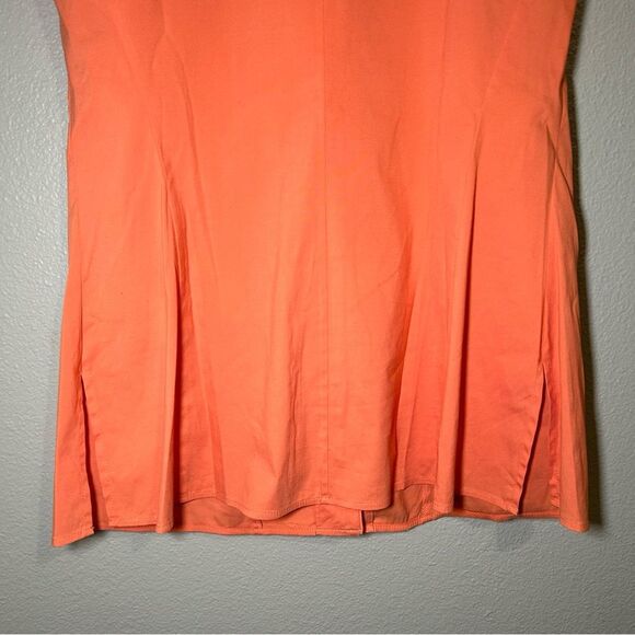 LAFAYETTE 148 sleeveless cotton blend button down top women’s size small 6 - Picture 6 of 8